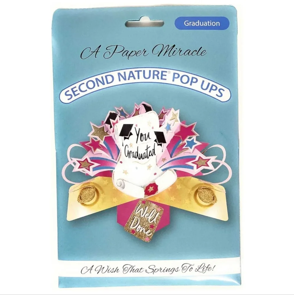 Graduation Pop Up Greeting Card 3D - Well Done